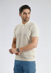 Cream Texture Shirt